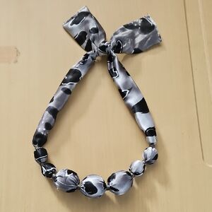 Hand Crafted Black and Gray Necklace